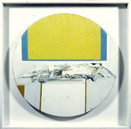 1966-53 Yellow Brandenburg Tonto 18" diam Coll Peter Thorson