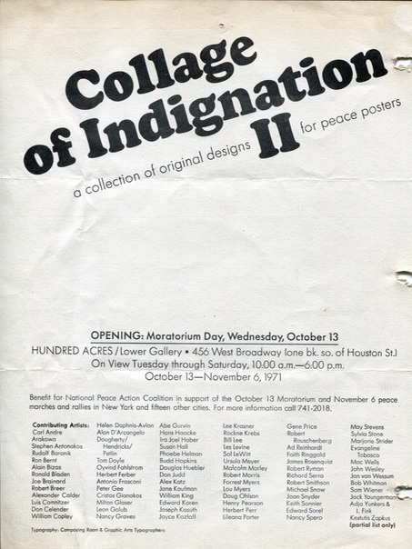 1971 Collage of Indignation