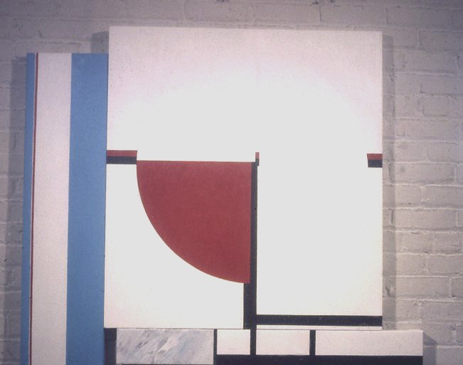 1974-20 16th St West oc 4 Panels 42x49.5 Coll Irving Katz