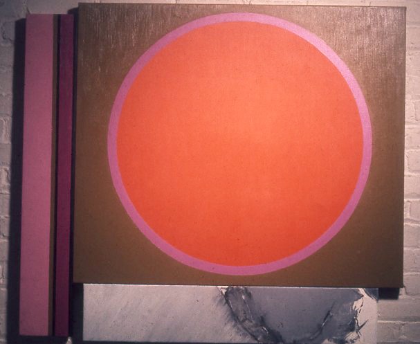 1975-4 Giorgio's Orange oc 38.5x43 Coll Dr. Frank Kane 3 panels
