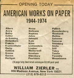 1975 American Works on paper