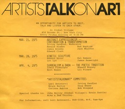 1975 Artists talk art