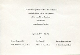 1976 NY Studio School