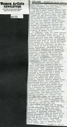 1976.5 Women artists newsletter