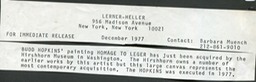 1977 Press Release Lerner Heller