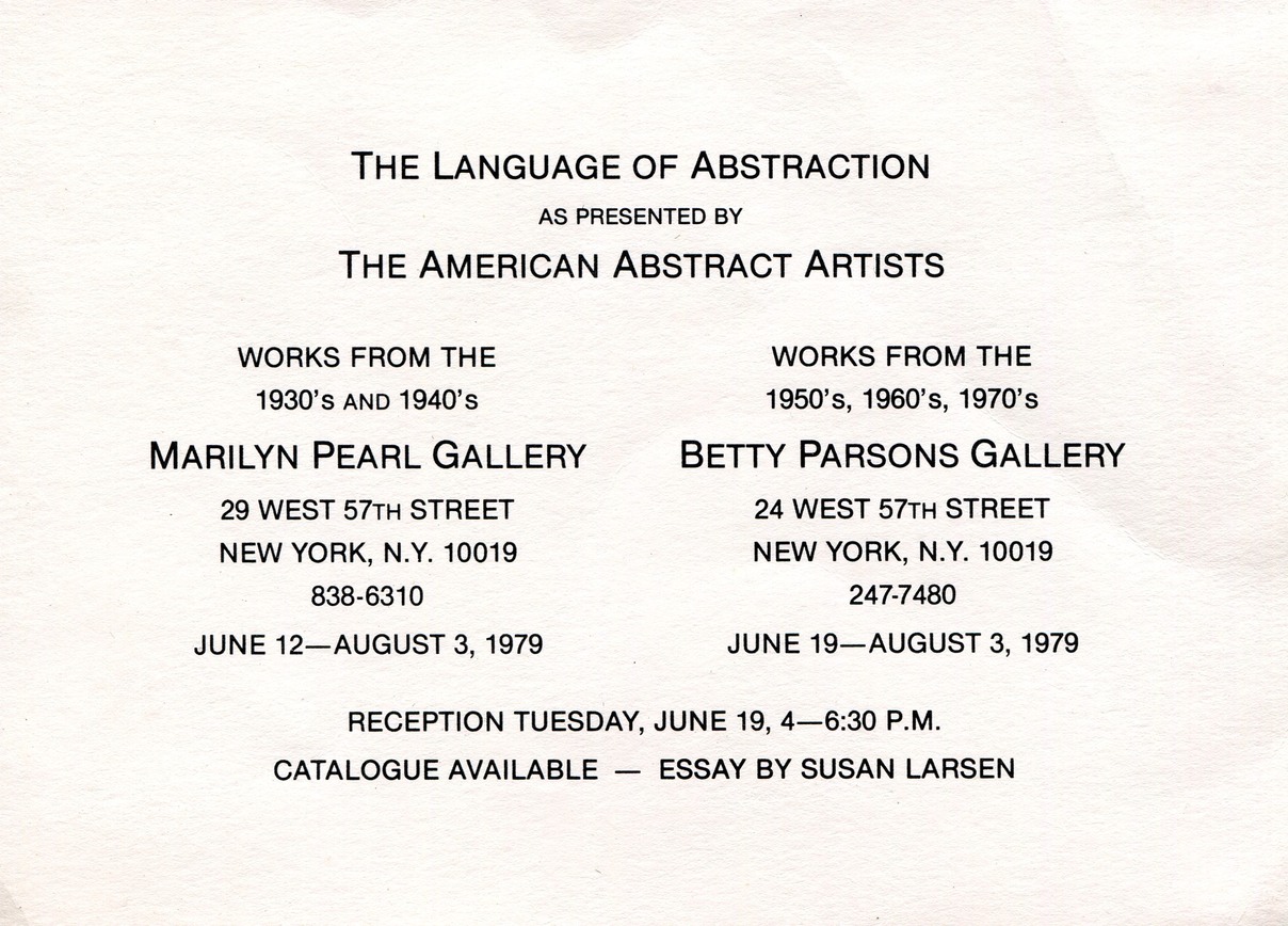 1979 Language of Abstraction