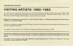 1982-3 Stedman Gallery